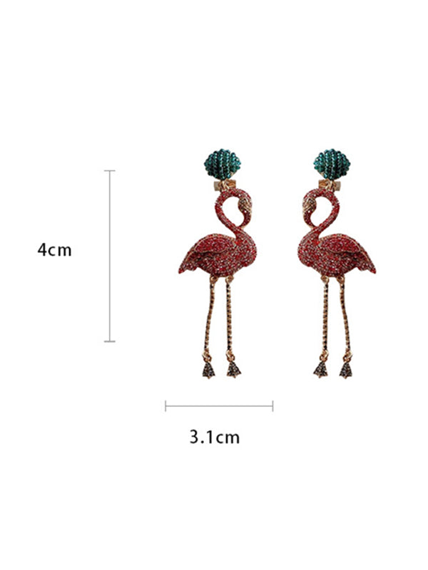 Boucles d'oreilles tendance, en forme d'animal