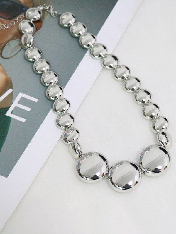 Collier brillant couleur unie