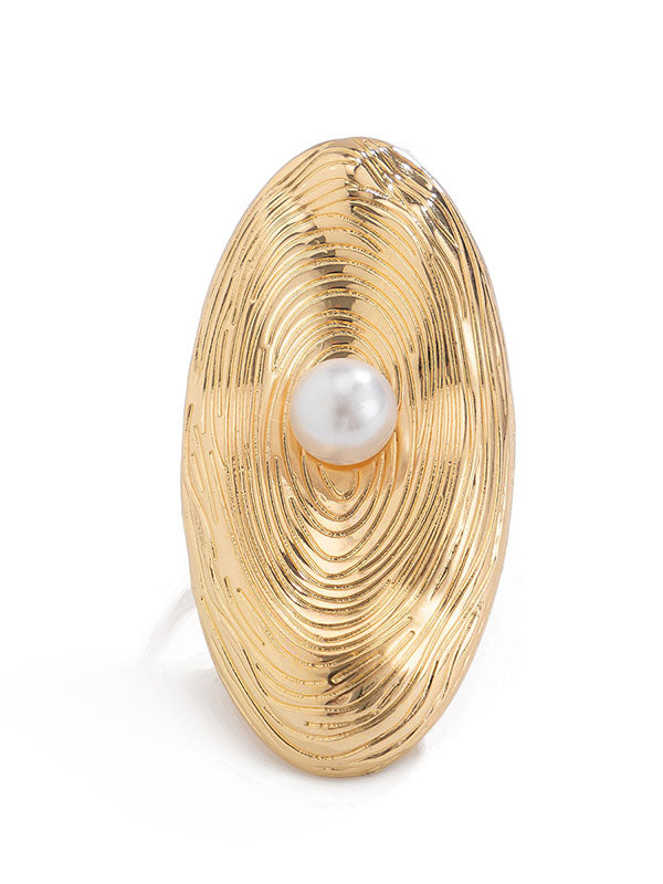 Bague géométrique couleur unie