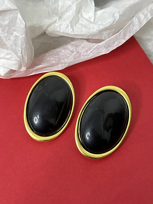 Boucles d'oreilles géométriques à empiècements