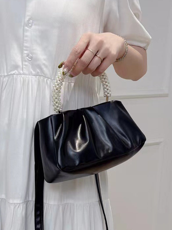 Sac à main perlé à empiècements