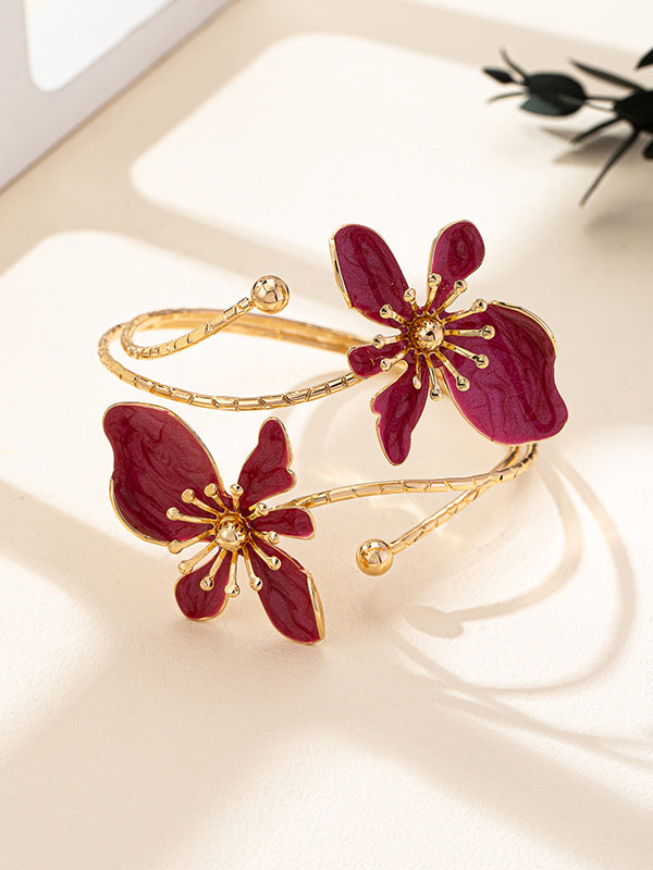 Bracelet réglable en forme de fleur