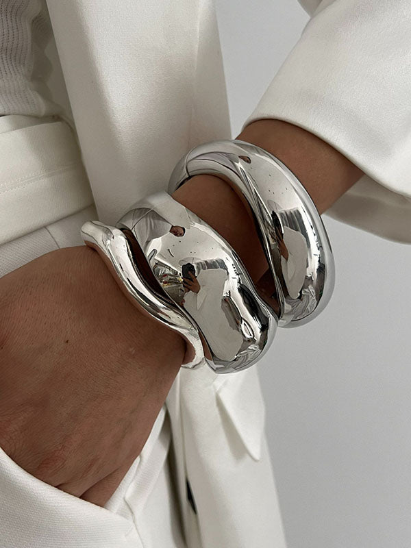 Bracelet géométrique couleur unie