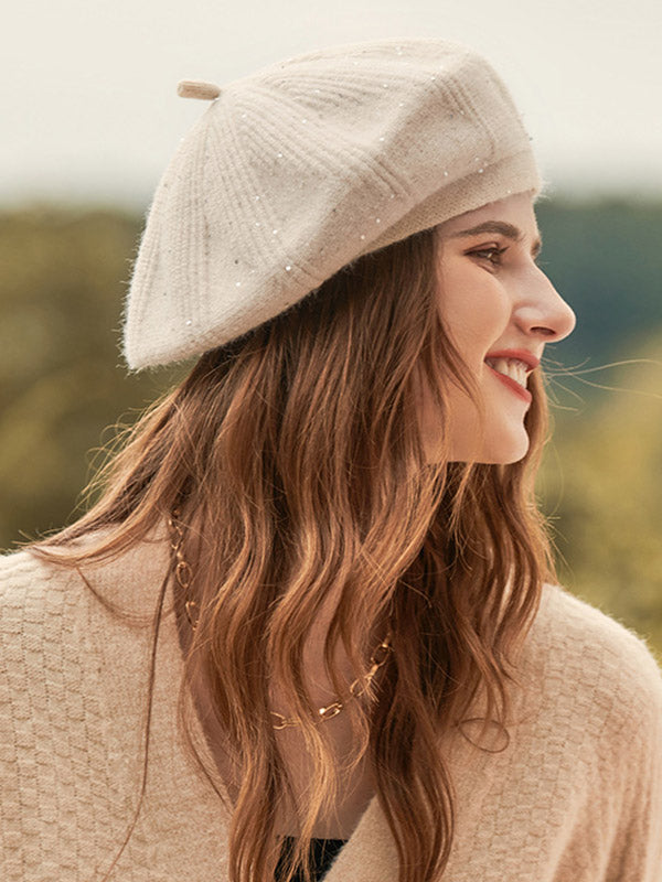 Chapeau bob vintage à paillettes 9 couleurs