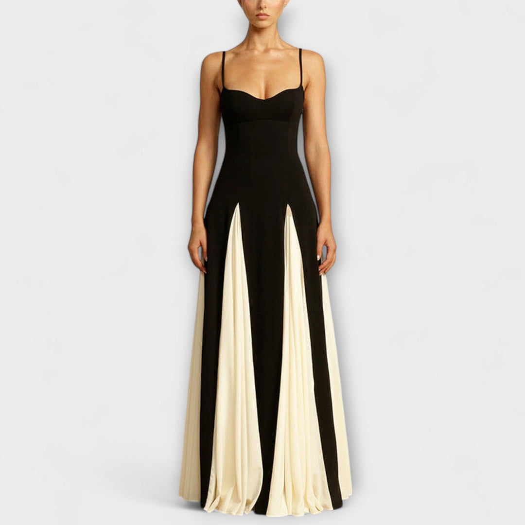 Ember - Robe maxi A-line classique avec détails en tulle