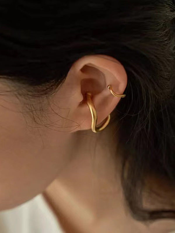 Boucles d'oreilles simples chic, normcore, couleur unie