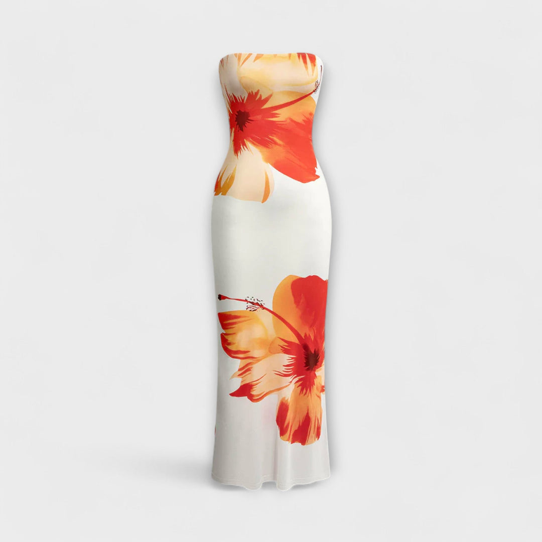 Robe maxi sans manches élégante