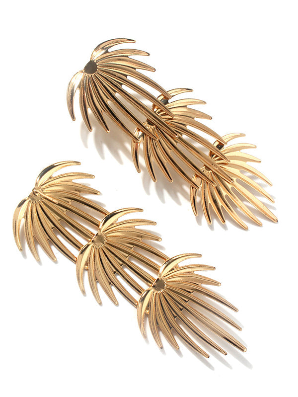 Boucles d'oreilles pendantes géométriques couleur unie