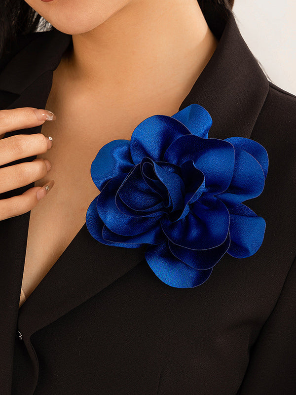 Broche à fleurs en 3D