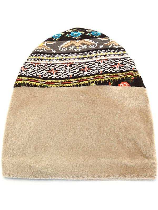 Bohême florale avec accessoires de capuche en peluche