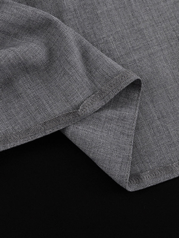 Jupe plissée coupe trapèze, taille haute, sans ceinture, couleur unie
