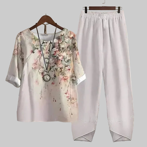 Felicitas | Ensemble de loisirs imprimé papillon pour femmes