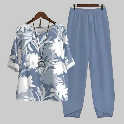 Felicitas | Ensemble de loisirs imprimé papillon pour femmes