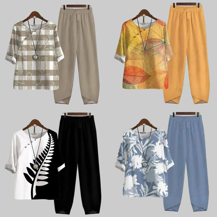 Felicitas | Ensemble de loisirs imprimé papillon pour femmes
