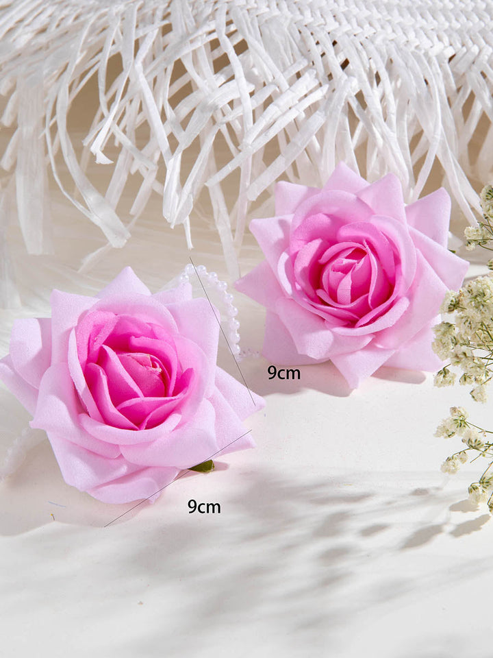 Boucles d'oreilles pendantes en forme de fleur