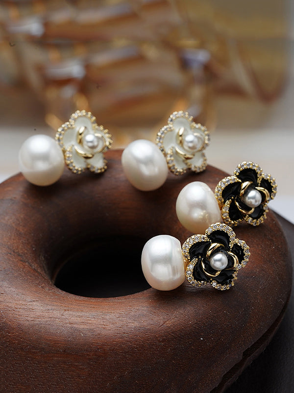 Boucles d'oreilles en forme de fleur