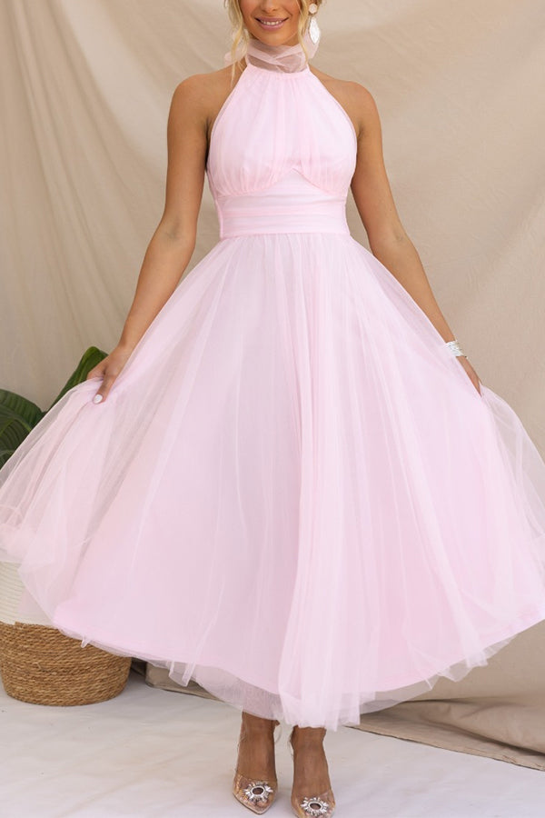 Jael - Robe de soirée en tulle élégante en A