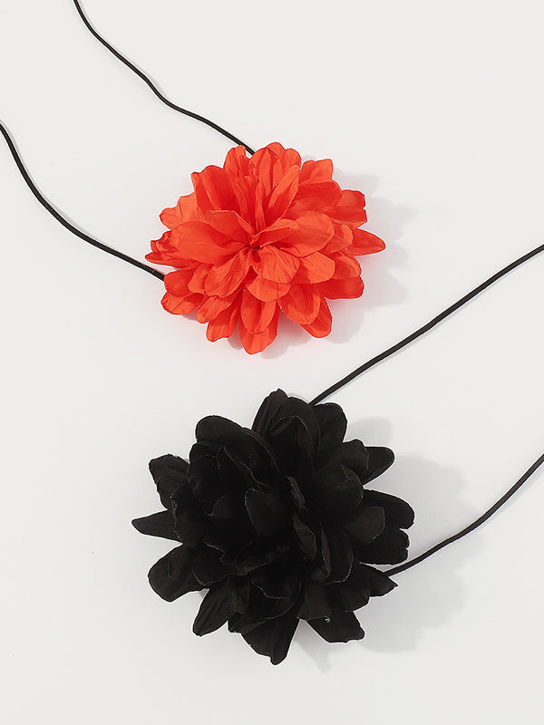 Accessoires de colliers noués à fleurs tridimensionnelles, accessoires de chaîne de taille