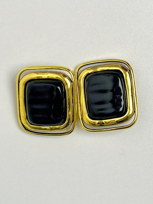 Boucles d'oreilles géométriques brillantes