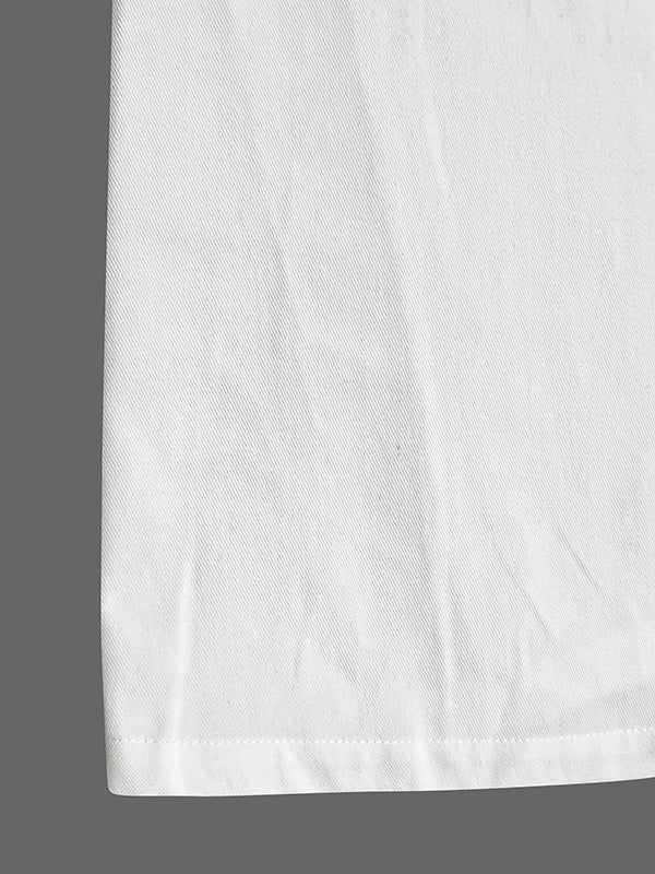 Pantalon ample plissé taille haute, à cordon de serrage