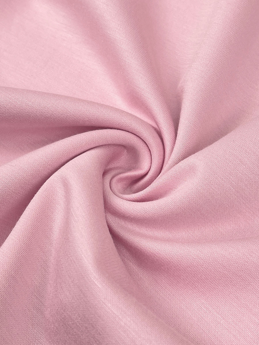 Pantalon court plissé taille haute, à poches, couleur unie