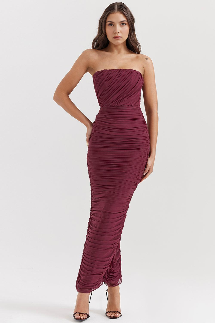 AMARIS - Robe Maxi en Mesh