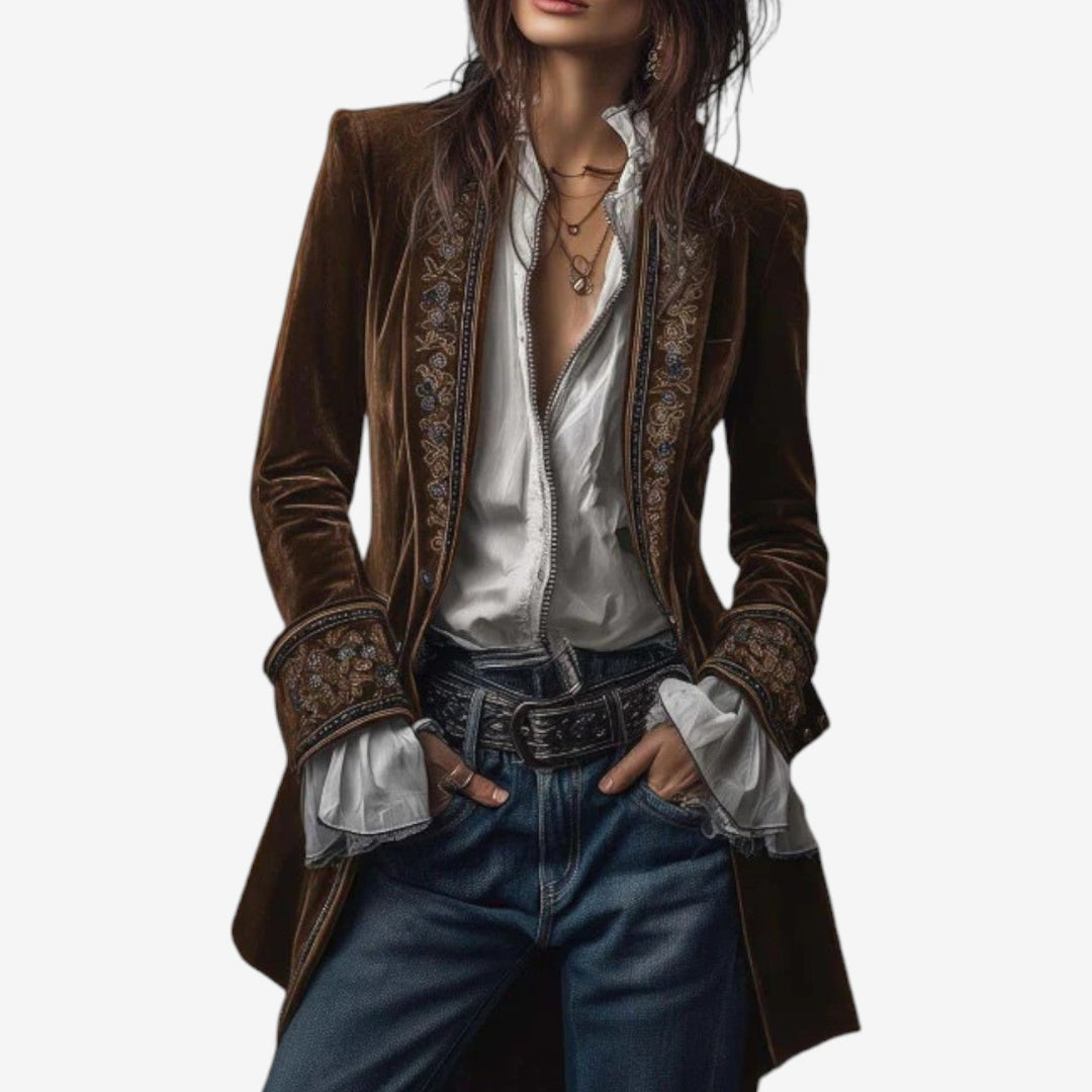 Frieda | Veste Blazer à Fermeture Éclair pour Femmes