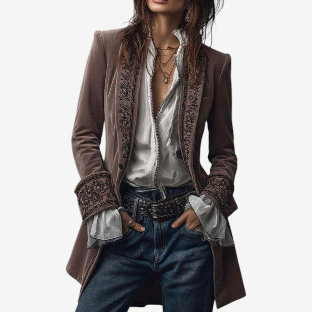 Frieda | Veste Blazer à Fermeture Éclair pour Femmes