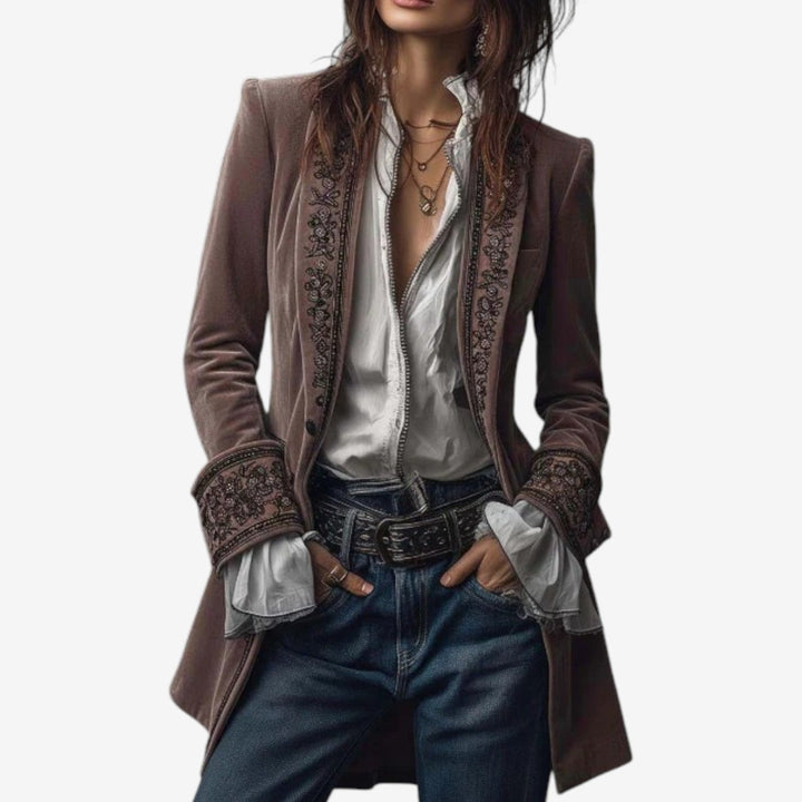Frieda | Veste Blazer à Fermeture Éclair pour Femmes