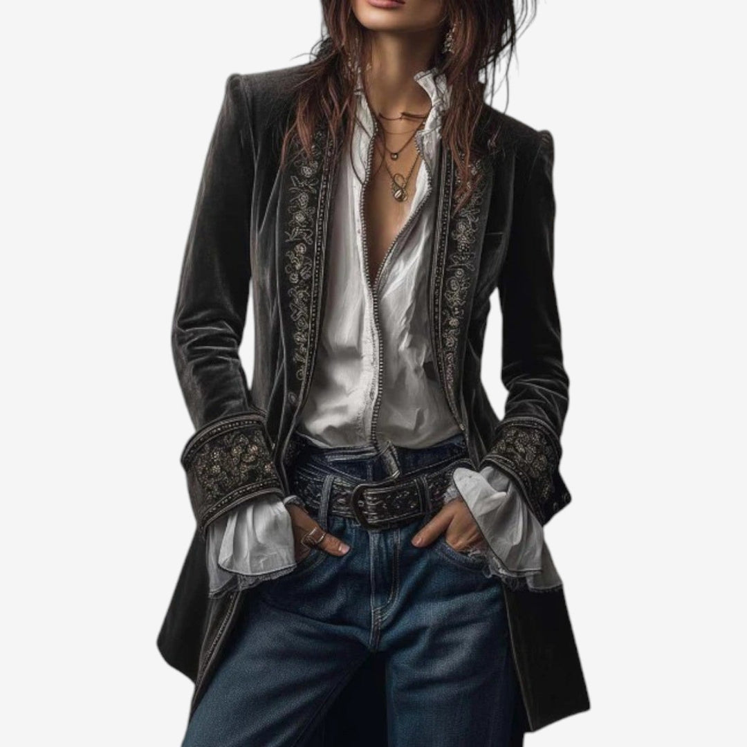 Frieda | Veste Blazer à Fermeture Éclair pour Femmes
