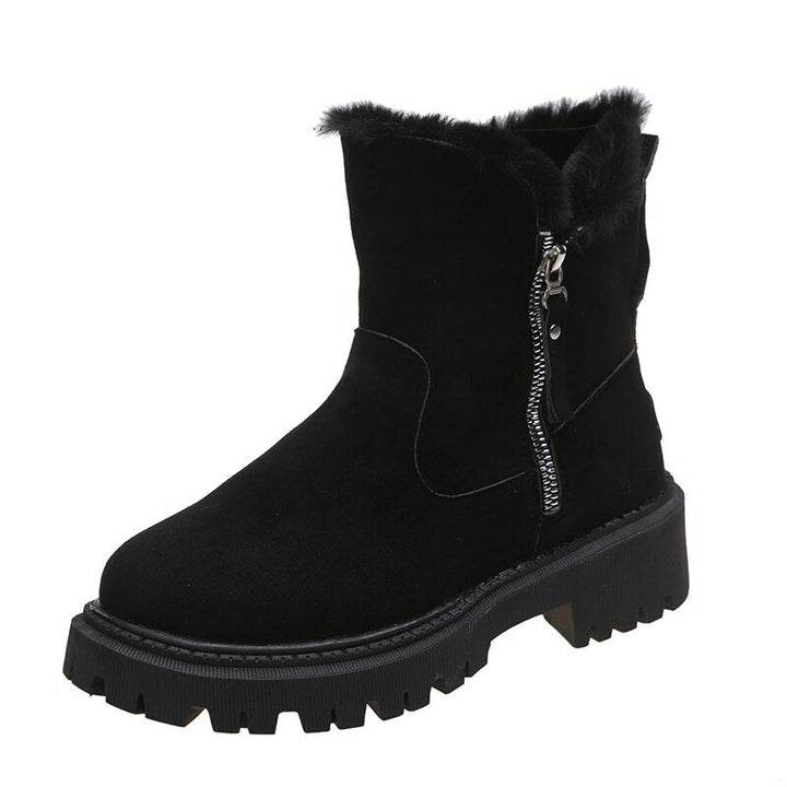 Bottines pour femmes avec fermeture éclair latérale | Antidérapantes