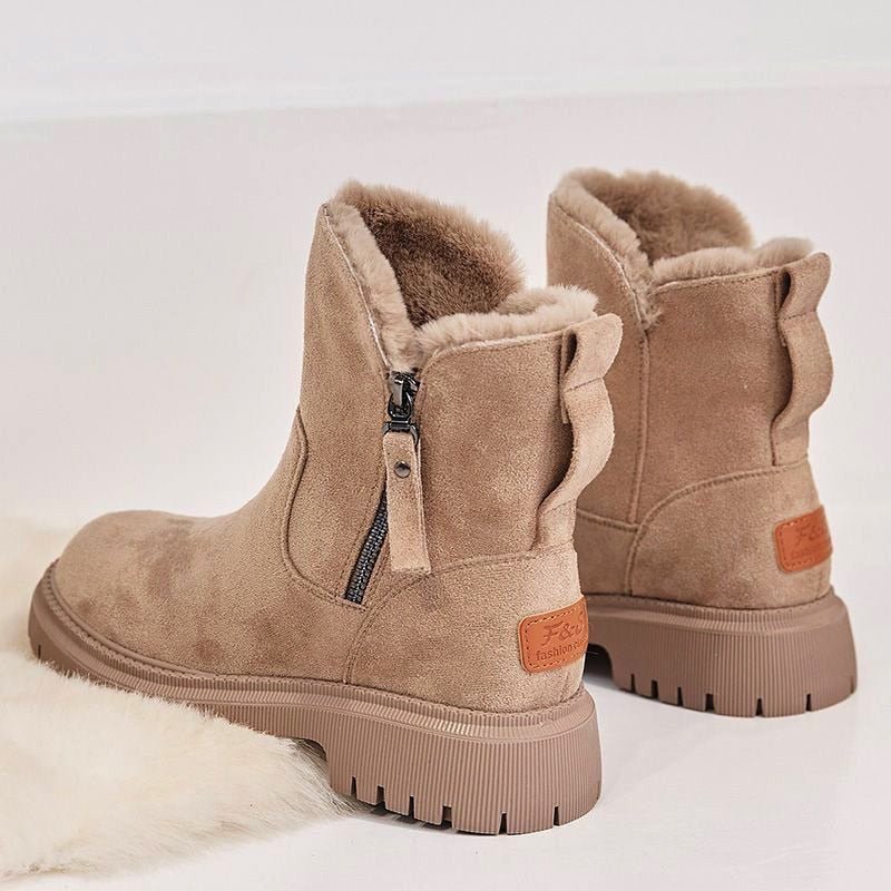 Bottines pour femmes avec fermeture éclair latérale | Antidérapantes