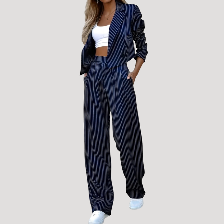 Greta | Ensemble blazer à rayures pour femmes