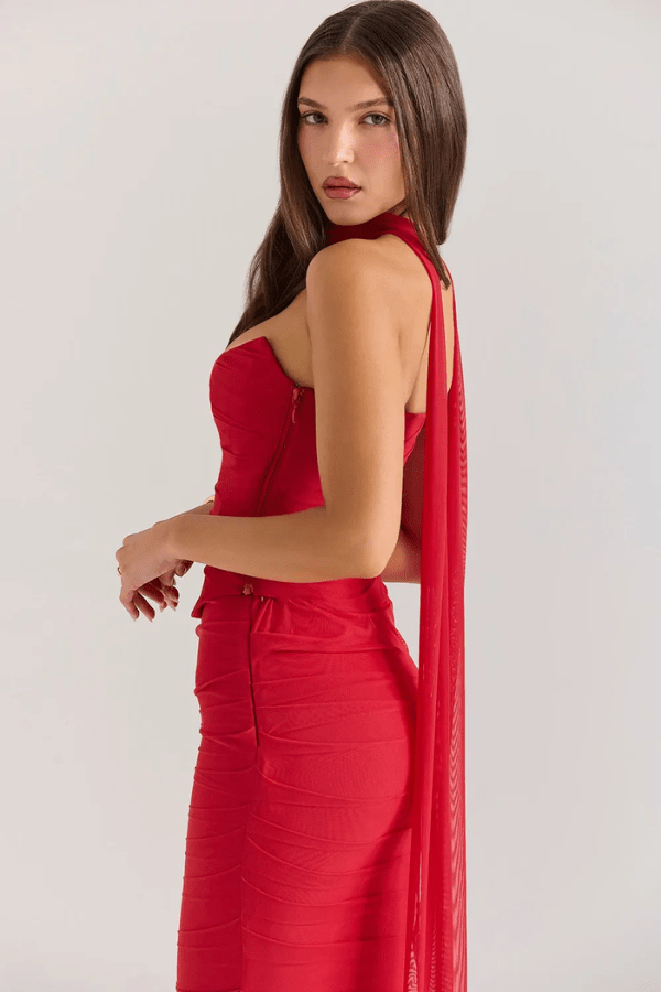 Hanna | Robe maxi corset sans bretelles pour femmes – Corset maxi sans bretelles 2026