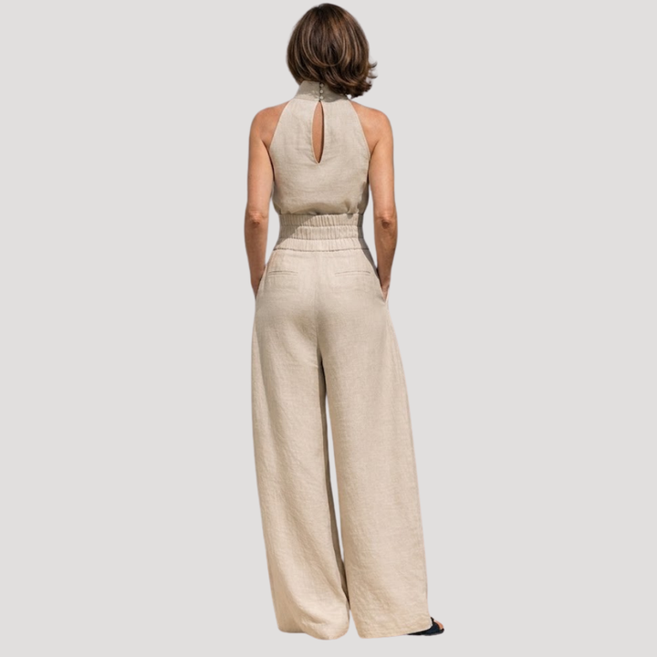 Ilaria | Ensemble femme deux pièces haut col roulé pantalon large