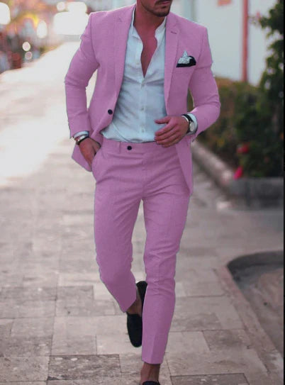 Costume d'invité de mariage pour homme en été 2 pièces | Blazer et pantalon