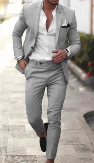 Costume d'invité de mariage pour homme en été 2 pièces | Blazer et pantalon