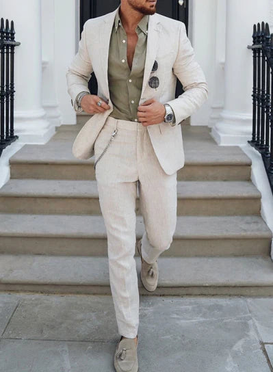 Costume d'invité de mariage pour homme en été 2 pièces | Blazer et pantalon