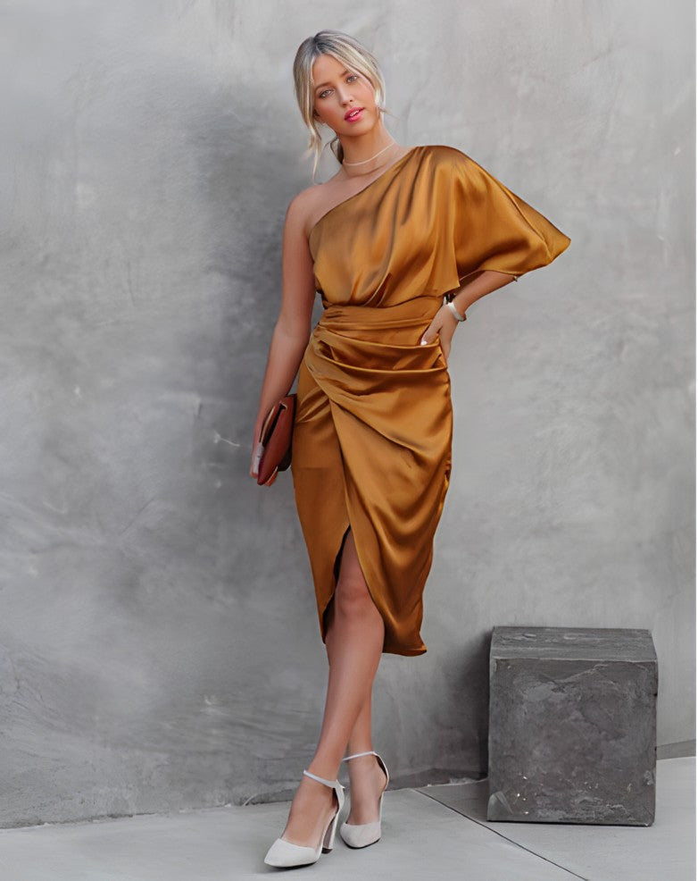 Kumari | Robe de soirée élégante à épaule unique