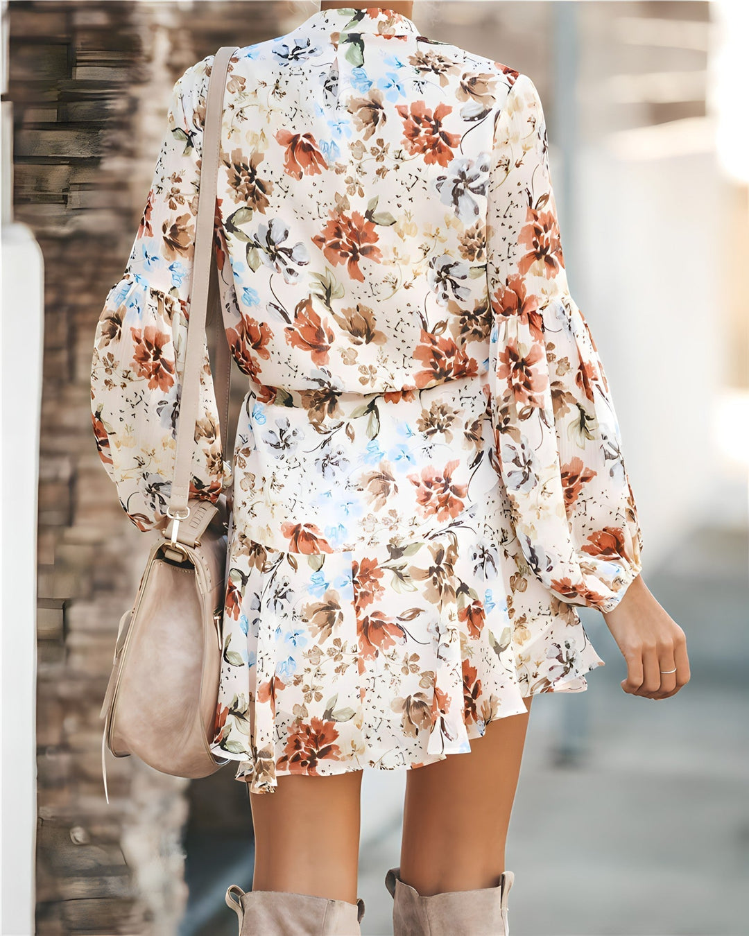 Yana - Robe mini fleurie élégante
