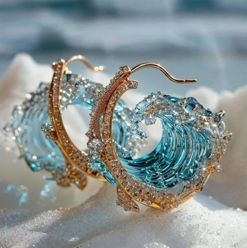 Boucles d'oreilles Ozean-Eid