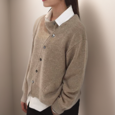 Cardigan luxueux, doux et élégant en laine de cachemire, confortable et polyvalent pour femmes