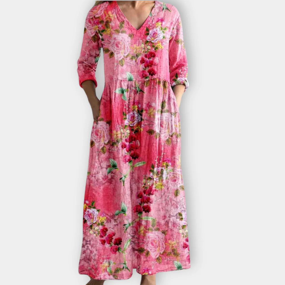 Henrietta - Robe Maxi Boho Élégante au Style Effortless