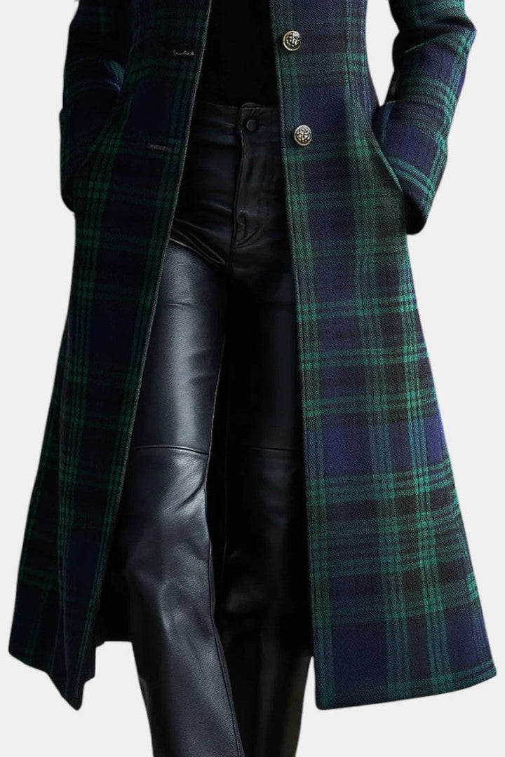 Marlene | Manteau à carreaux intemporel pour femmes