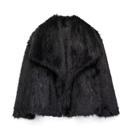Manteau en fausse fourrure luxueux pour femmes - Élégant, Oversize, Raffiné
