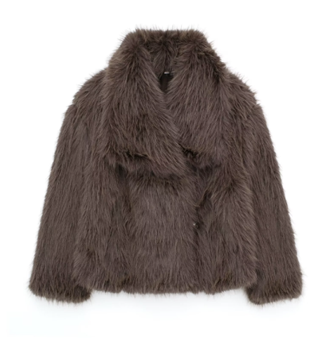 Manteau en fausse fourrure luxueux pour femmes - Élégant, Oversize, Raffiné