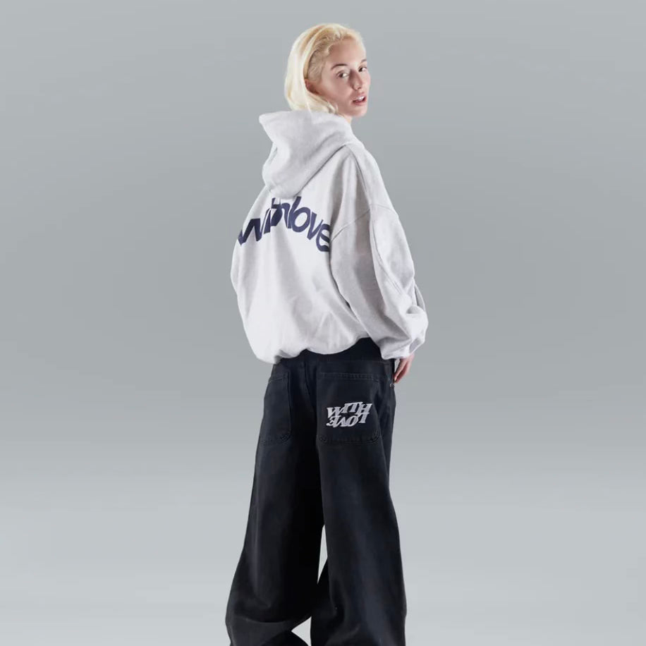 Petra | Sweat à capuche oversize pour femmes avec impression de texte