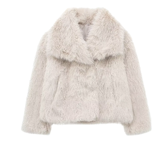 Manteau en fausse fourrure luxueux pour femmes - Élégant, Oversize, Raffiné