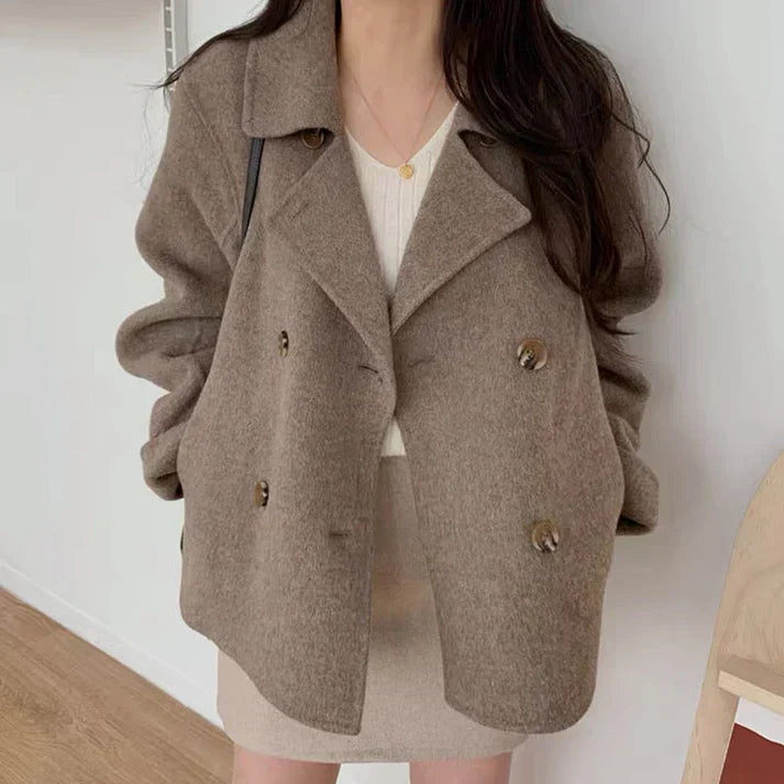 Manteau plus chaud, élégant et confortable, en coton classique et confortable pour femmes