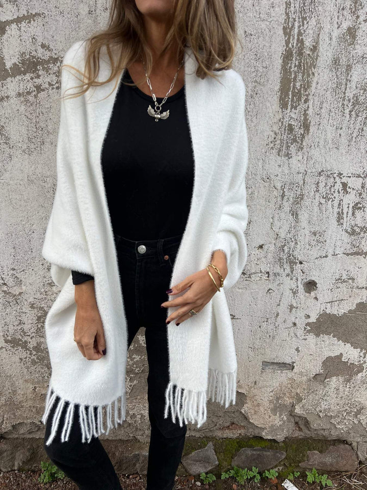 Nele | Veste en Tricot Longue Femme à Devant Ouvert